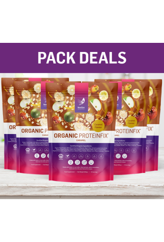 5 x Organic ProteinFix Caramel - Pack Deal!